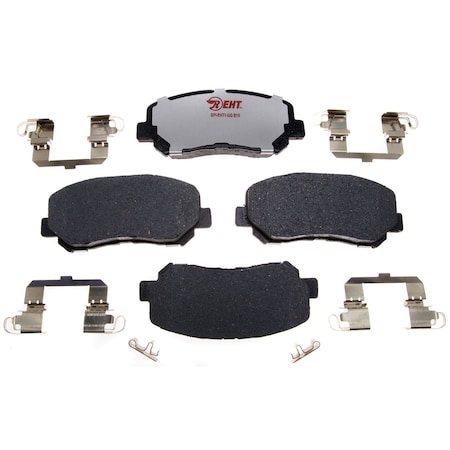 R/M Brakes BRAKE PADS OEM OE Replacement Hybrid Technology With Hardware EHT1640AH
